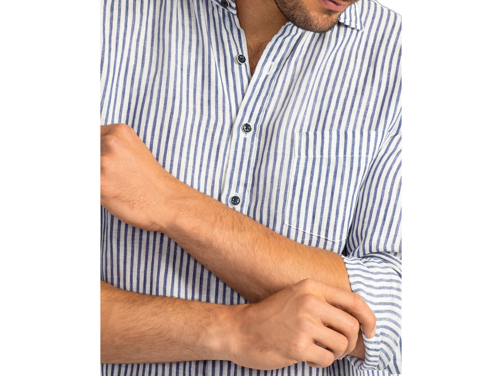 Charles Striped Long Sleeve Shirt — Image 5