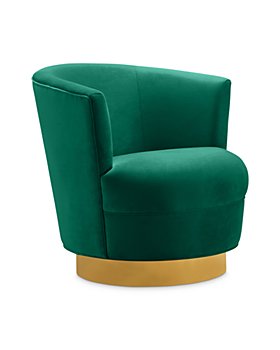 TOV Furniture - Noah Velvet Swivel Chair