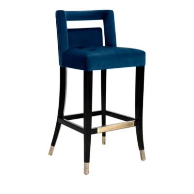 TOV Furniture - Hart Velvet Counter Stool in Navy