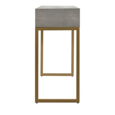  Pesce Shagreen Console Table in Grey