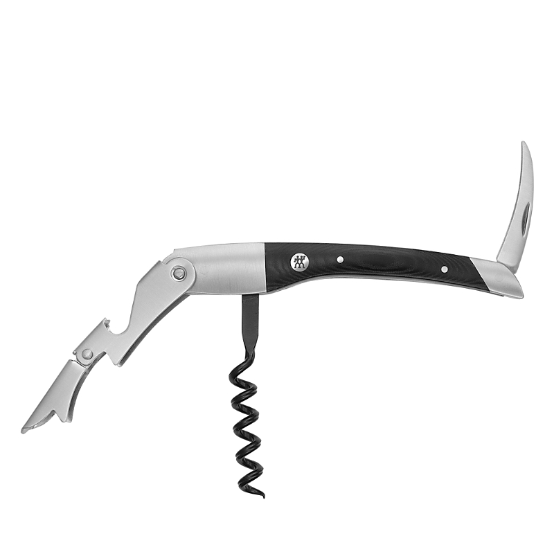 Staub Sommelier Classic Waiter's Corkscrew With Handle In Black Handle