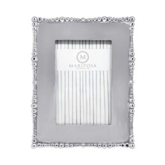 Mariposa Pearl Drop Engravable Frame, 4" x 6" | Bloomingdale's Home