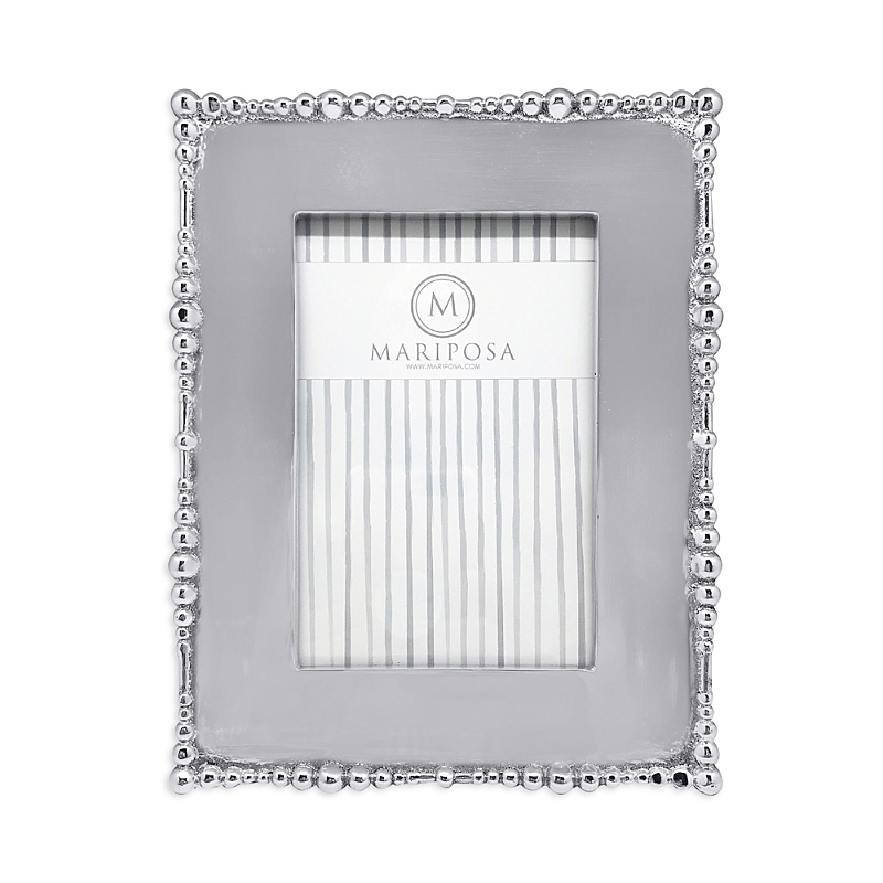 Mariposa Pearl Drop Engravable Frame, 4 x 6