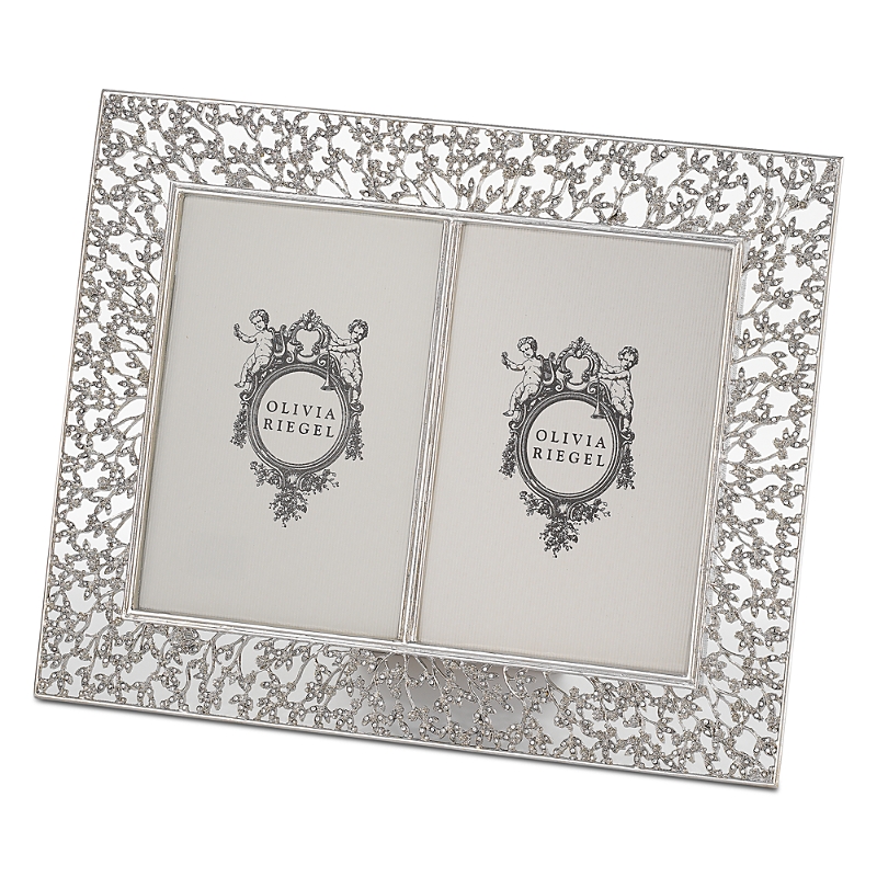 Olivia Riegel Isadora 4 X 6-inch Double Picture Frame In Silver