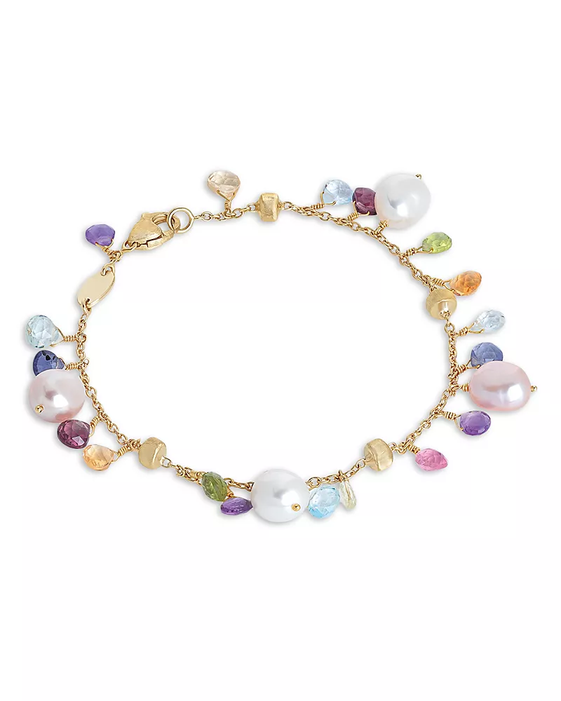 Marco Bicego 18K Yellow Gold Paradise Cultured Pearl Single Strand Bracelet