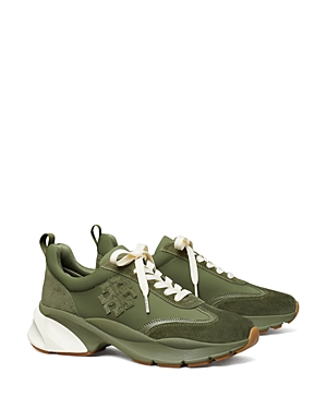 Tory Burch Women's Good Luck Trainer Sneakers In Palm Leaf