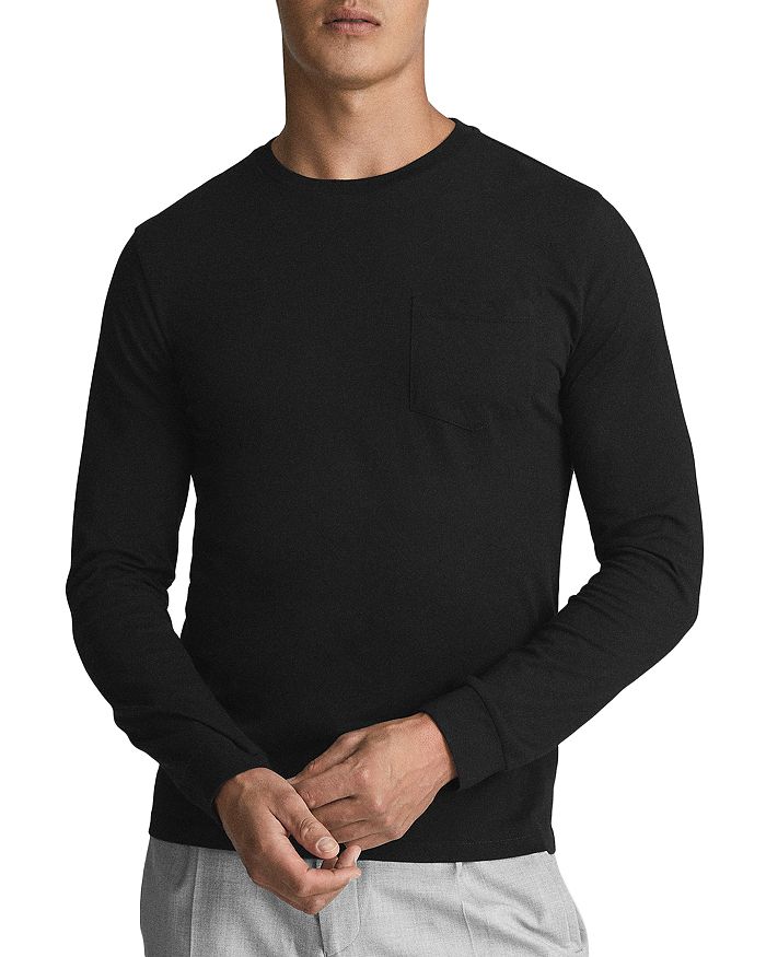 REISS Bruno Solid Long Sleeve Tee Bloomingdale's