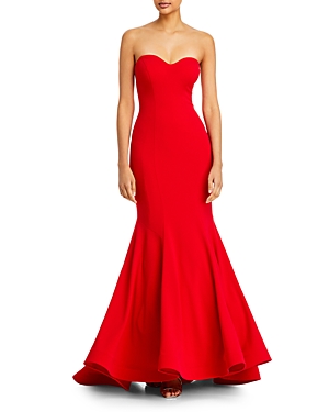 Aqua Scuba Strapless Sweetheart Gown - 100% Exclusive In Red