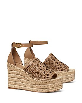 Tory Burch - Women's Basketweave Ankle Strap Espadrille Wedge Sandals