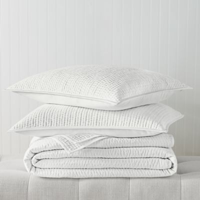 Pickstitch Coverlet Set, King - Exclusive