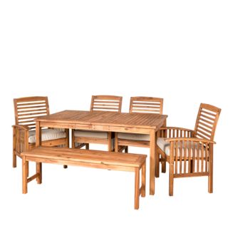 WALKER EDISON 6 Piece Modern Patio Dining Set | Bloomingdale's