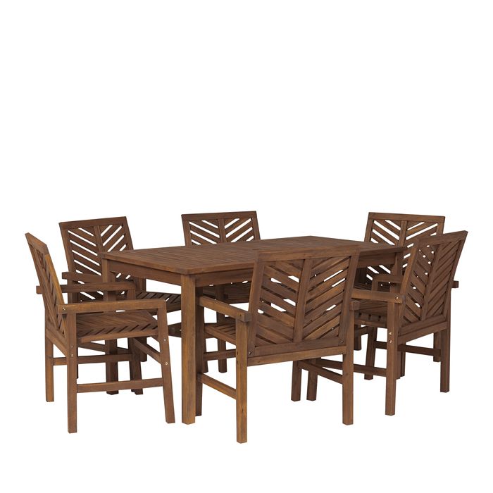 Chevron patio dining set discount