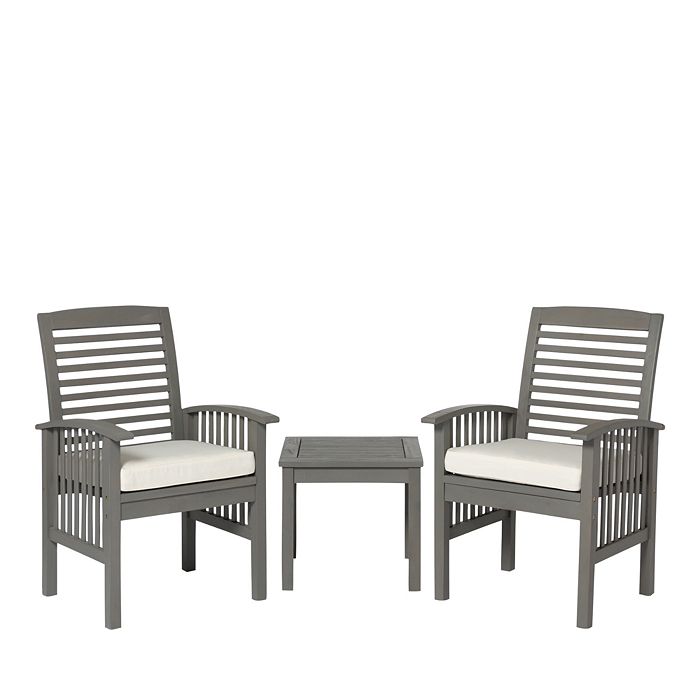 WALKER EDISON Classic Three Piece Outdoor Patio Set | Bloomingdale's