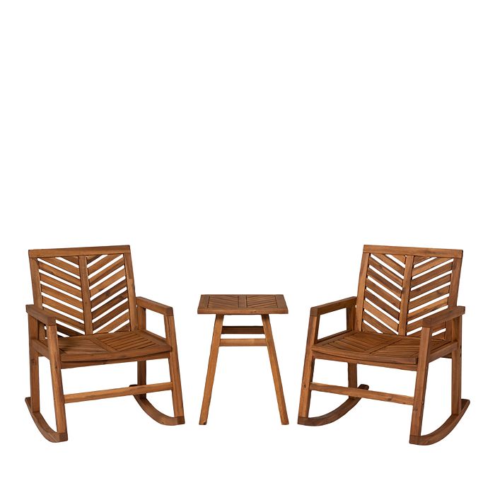 Walker edison chevron rocking chair new arrivals