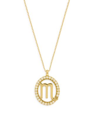 Bloomingdale's Fine Collection - Diamond Zodiac Pendant Necklaces in 14K Yellow Gold - Exclusive