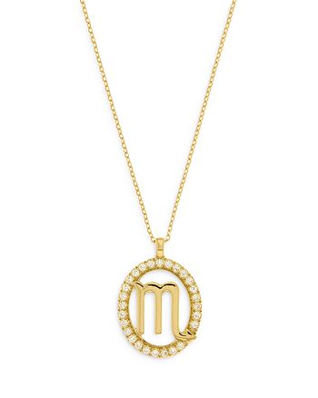 Bloomingdale's - Diamond Scorpio Pendant Necklace in 14K Yellow Gold, 0.19 ct. t.w. - 100% Exclusive