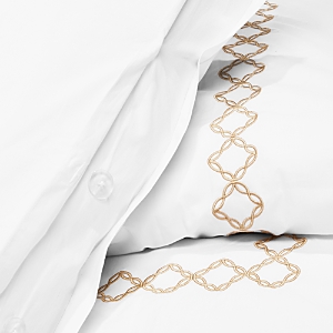 Sky Embroidered Percale Duvet Cover Set, Full/queen - 100% Exclusive In Tan