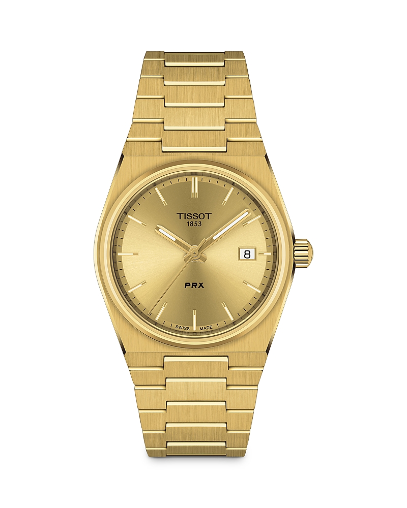 Tissot T137.210.33.021.00 Prx Gold-tone Stainless Steel Quartz Watch In Gold