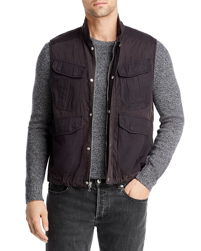rag & bone Trent Oversized Cotton Ripstop Vest | Bloomingdale's