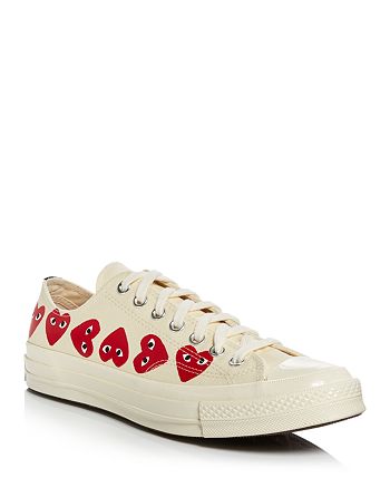 Comme Des Garcons PLAY x Converse Unisex Chuck Taylor Multi-Heart Low Top  Sneakers | Bloomingdale's