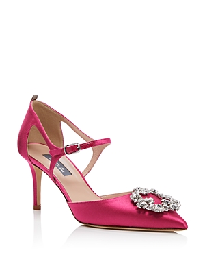 Sjp By Sarah Jessica Parker Women's Abute Embellished Pointed Toe Pumps In Watermelon