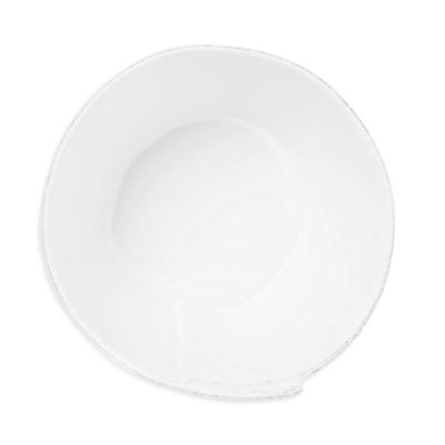 Lastra White Medium Stacking Serving Bowl