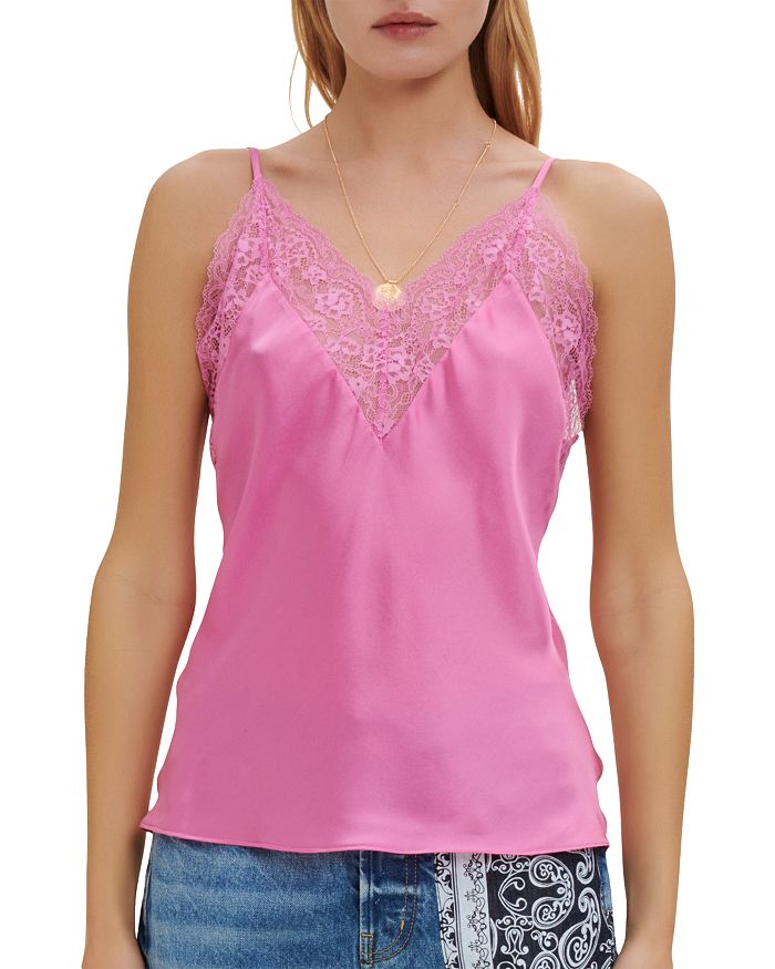 Buy New the Cami Shop Cotton Camisole Candy Pink With Our With-out