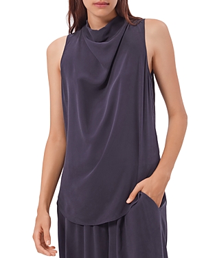 Equipment Peri Sleeveless Silk Blouse In Eclipse