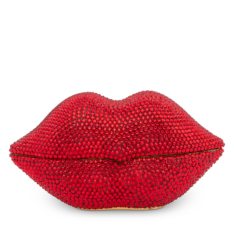 Jay Strongwater Overstoned Lips Box In Ruby