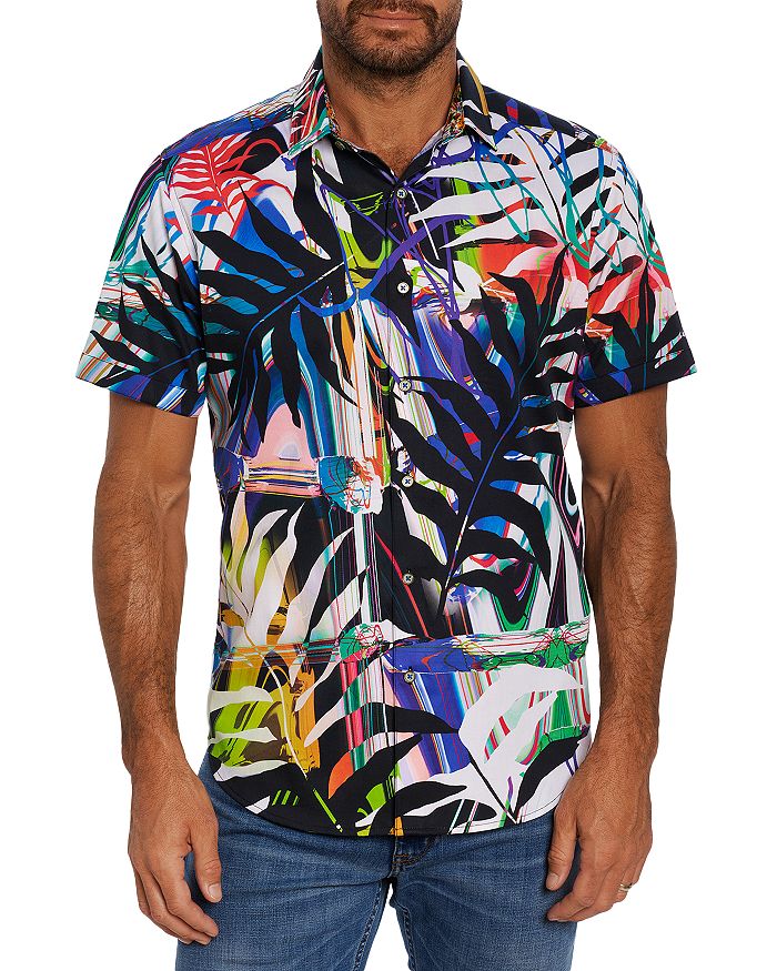 Robert Graham Classic Fit Stretch Shadow Palms Shirt | Bloomingdale's