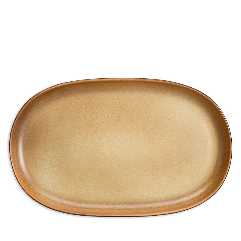 L'objet Terra Small Oval Platter In Brown