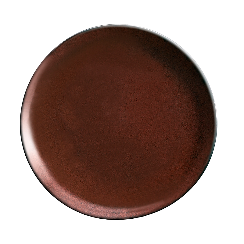 L'objet Terra Iron Dessert Plate In Dark Red