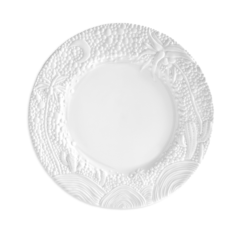 L'objet Haas Mojave Desert Porcelain Charger Plate In White