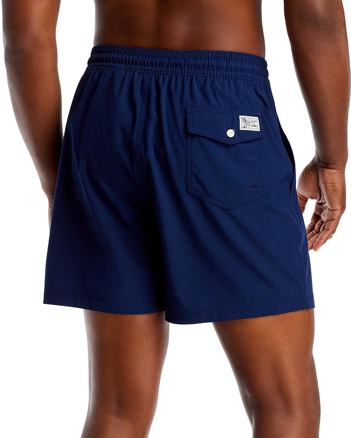 Polo Ralph Lauren Traveler Straight-leg Mid-length Swim Shorts In Newport Navy