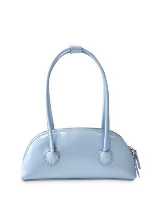 Marge Sherwood Bessette Zip Shoulder Bag In Baby Sky Crinkle