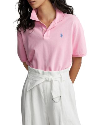 ralph lauren pink polo shirt womens