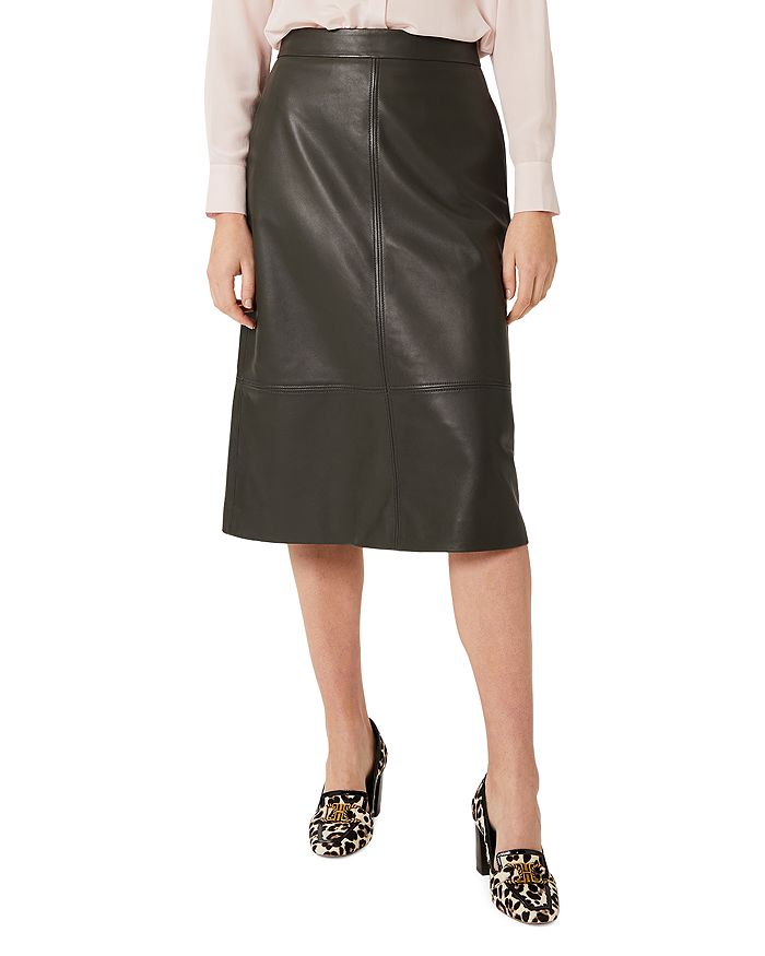 HOBBS LONDON Roxie Leather Skirt | Bloomingdale's