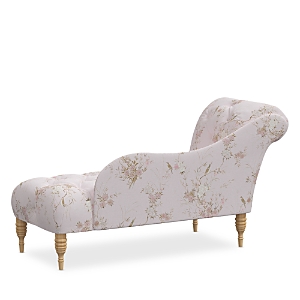 Cloth & Company Annika Chaise In Bird Chinoiserie Pink