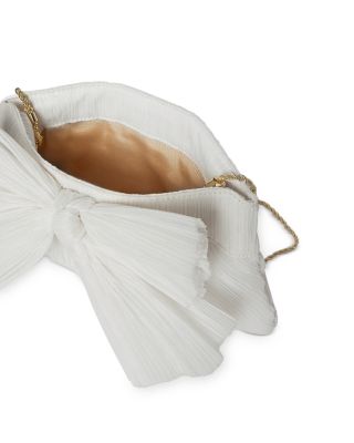 Rayne Small Pleated Bow Frame Clutch