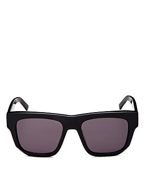 Givenchy 52mm Polarized Square Sunglasses In Black/gray Solid