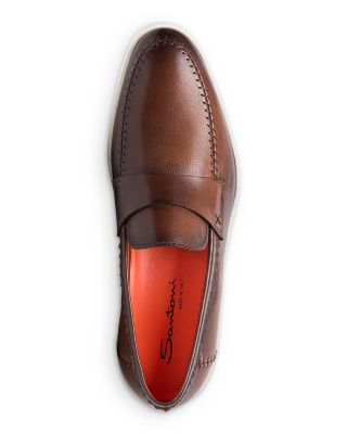 mens brown slip on shoes