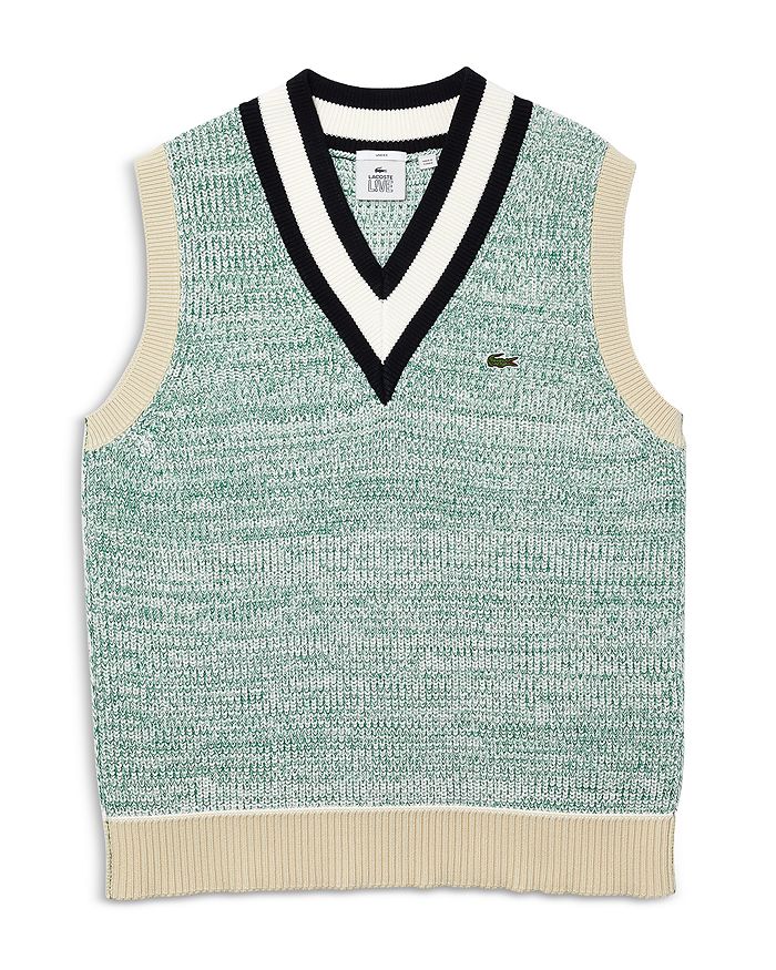 L!VE Heritage Cotton Blend Color Blocked Classic V-Neck Sweater Vest | Bloomingdale's