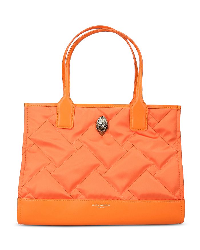 Kurt Geiger Recycled Square Shopper Tote In Orange