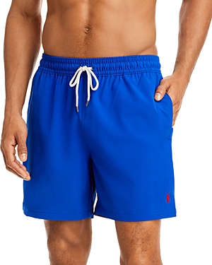Shop Polo Ralph Lauren 6-inch Traveler Shorts In Hammond Blue