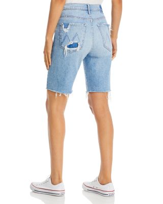 mother denim white shorts