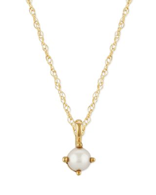 Bloomingdale's Fine Collection - Cultured Freshwater Pearl Pendant Necklace in 14K Yellow Gold, 18" - Exclusive