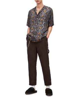 Copperhead Print Short Sleeve Camp Shirt