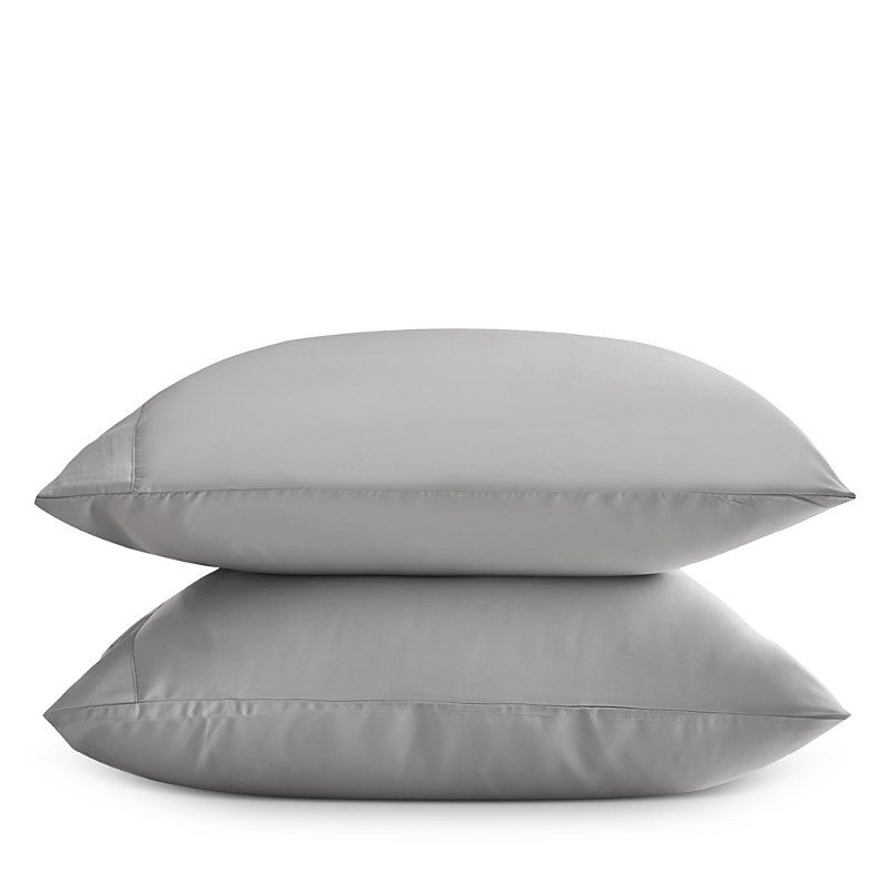 Aqua Eucalyptus Standard Pillowcase, Pair - Exclusive In Dove Gray