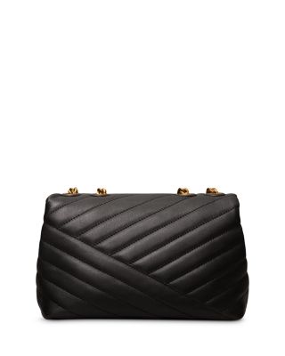 Small Kira Chevron Convertible Leather Shoulder Bag