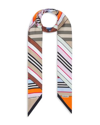 Burberry
 Montage Print Silk Skinny Scarf